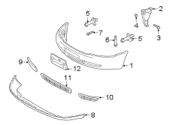 FRONT BUMPER. BUMPER & COMPONENTS.