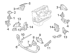 ENGINE / TRANSAXLE. ENGINE & TRANS MOUNTING.