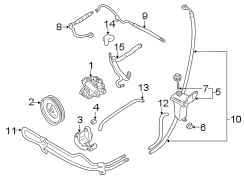 STEERING GEAR & LINKAGE. PUMP & HOSES.