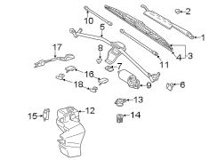 WINDSHIELD. WIPER & WASHER COMPONENTS.