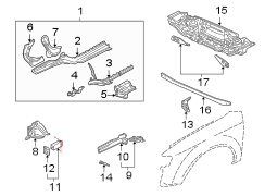 Fender Apron Assembly (Front, Upper)