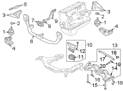 ENGINE / TRANSAXLE. ENGINE & TRANS MOUNTING.