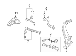 Front suspension. Suspension components.