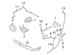 STEERING GEAR & LINKAGE. PUMP & HOSES.