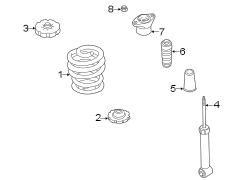 REAR SUSPENSION. SHOCKS & COMPONENTS.