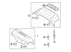 ENGINE / TRANSAXLE. ENGINE APPEARANCE COVER.