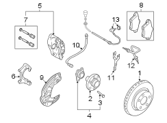 Front suspension. Brake components.