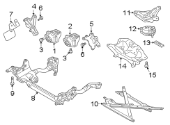 ENGINE / TRANSAXLE. ENGINE & TRANS MOUNTING.