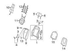 SEATS & TRACKS. FRONT SEAT COMPONENTS.