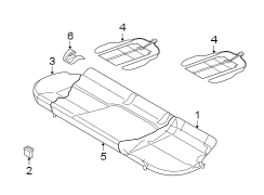 SEATS & TRACKS. REAR SEAT COMPONENTS.