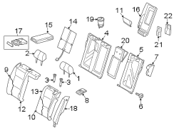 SEATS & TRACKS. REAR SEAT COMPONENTS.