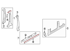 PILLARS. ROCKER & FLOOR. CENTER PILLAR & ROCKER.