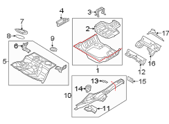 REAR BODY & FLOOR. FLOOR & RAILS.