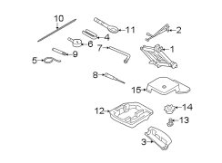 REAR BODY & FLOOR. JACK & COMPONENTS.