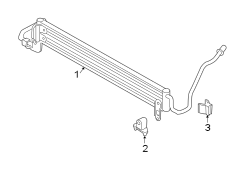 POWER STEERING OIL COOLER.