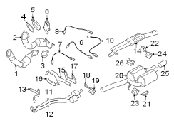 EXHAUST SYSTEM. EXHAUST COMPONENTS.