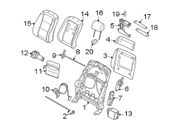 Seats & tracks. Steering gear & linkage. Front seat components.