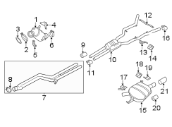 Exhaust system. Exhaust components. Exhaust manifold.