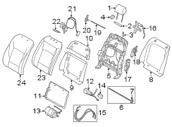 SEATS & TRACKS. FRONT SEAT COMPONENTS.