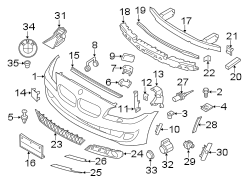 FRONT BUMPER & GRILLE. BUMPER & COMPONENTS.