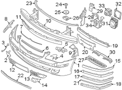 FRONT BUMPER. BUMPER & COMPONENTS.