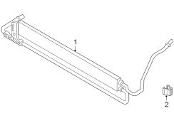 POWER STEERING OIL COOLER.