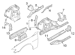 Fender. Inner structure & rails.