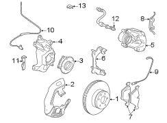 Front suspension. Brake components.