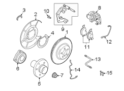 REAR SUSPENSION. BRAKE COMPONENTS.