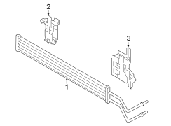 POWER STEERING OIL COOLER.