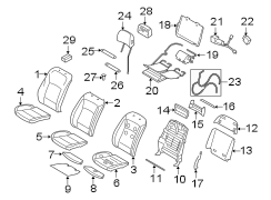 SEATS & TRACKS. FRONT SEAT COMPONENTS.