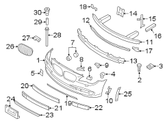 FRONT BUMPER. BUMPER & COMPONENTS.