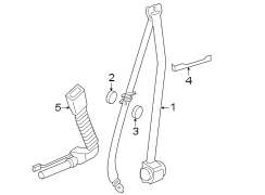 RESTRAINT SYSTEMS. FRONT SEAT BELTS.