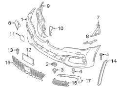 FRONT BUMPER & GRILLE. BUMPER & COMPONENTS.