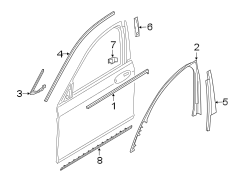 Door Applique Seal (Rear, Lower)