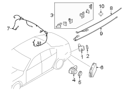 REAR BUMPER. ELECTRICAL COMPONENTS.