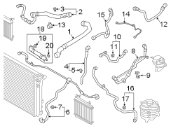 Hose. Coolant. (Upper, Lower). A Coolant Hose that.