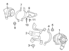 3. 0 liter. Aux water pumps.