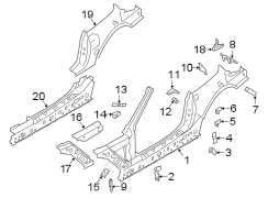 Frame Side Member Bracket (Right)