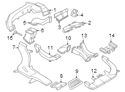 Instrument Panel Air Duct (Left, Upper)