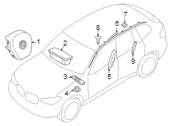 Curtain Air Bag Bracket (Left)