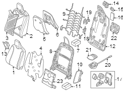 Seat Back Panel Bracket (Rear)