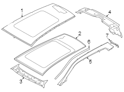 Roof Side Rail Reinforcement Bracket (Rear)