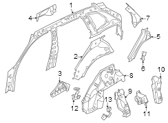 Brake Hydraulic Line Bracket (Front, Rear)