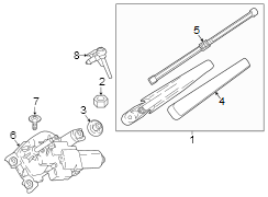 Back Glass Washer Nozzle (Rear)