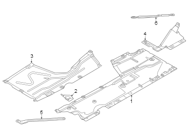 Floor Pan Splash Shield (Rear, Lower)