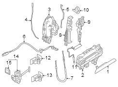 Exterior Door Handle Base