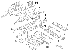 REAR BODY & FLOOR. FLOOR & RAILS.