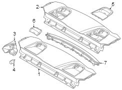 Seat Belt Trim Bezel (Left)