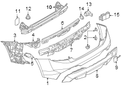 Bumper Cover Support Rail (Right, Rear)